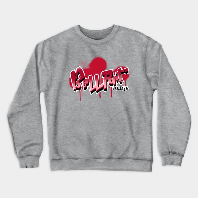 Bellport Graffiti Design (red) Crewneck Sweatshirt by Bullies Brand